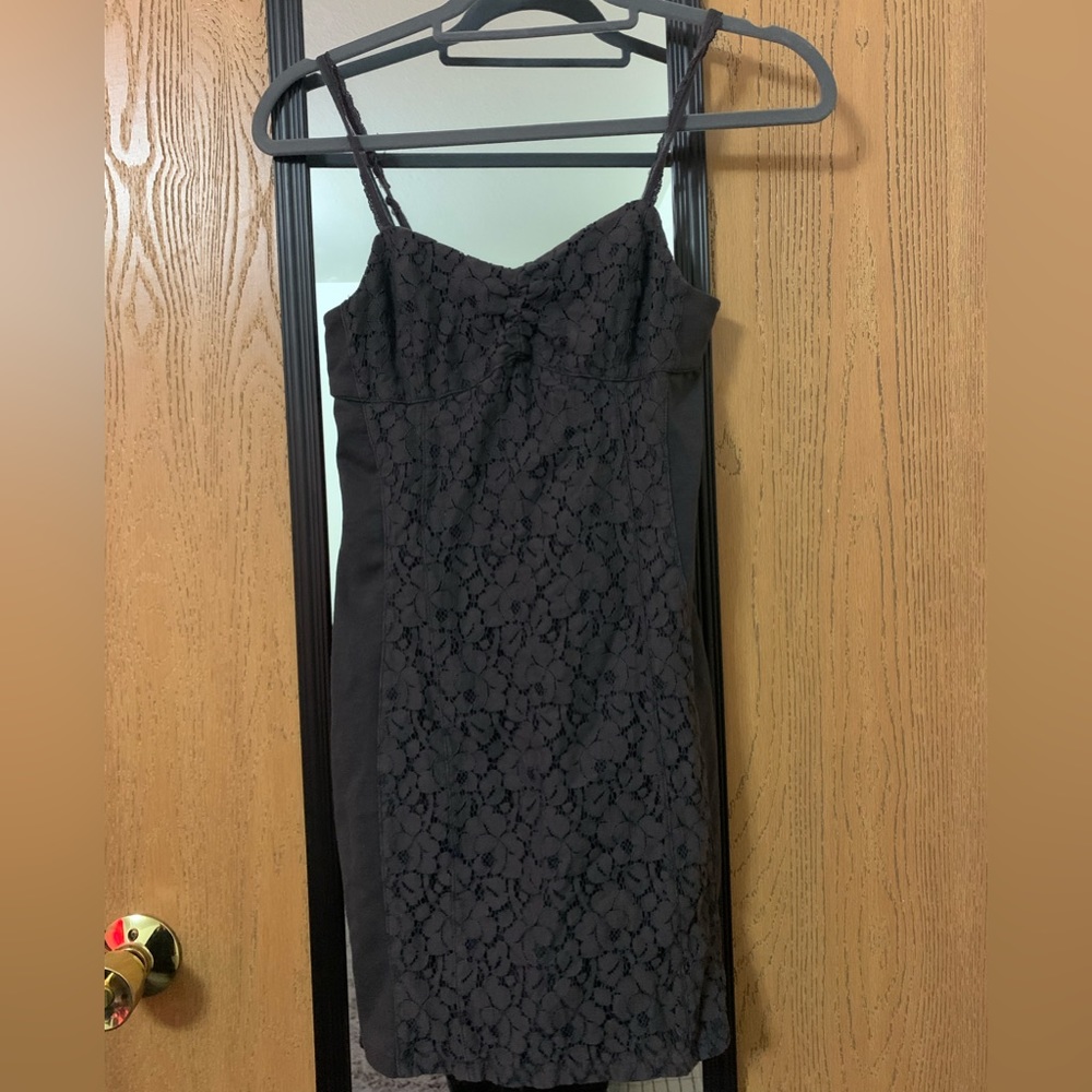 GREY MINI DRESS — American Eagle